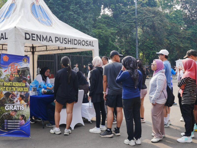 TNI Gelar Pemeriksaan Kesehatan Gratis Sambut HUT ke-81