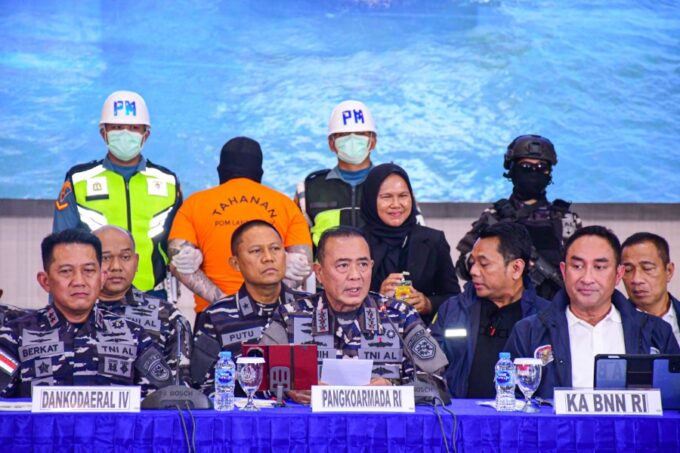 TNI AL Gagalkan 1,3 Ton Ketamine, Nilai Peredaran Capai Rp4,55 Triliun