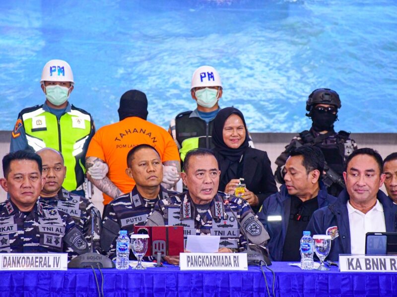 TNI AL Gagalkan 1,3 Ton Ketamine, Nilai Peredaran Capai Rp4,55 Triliun