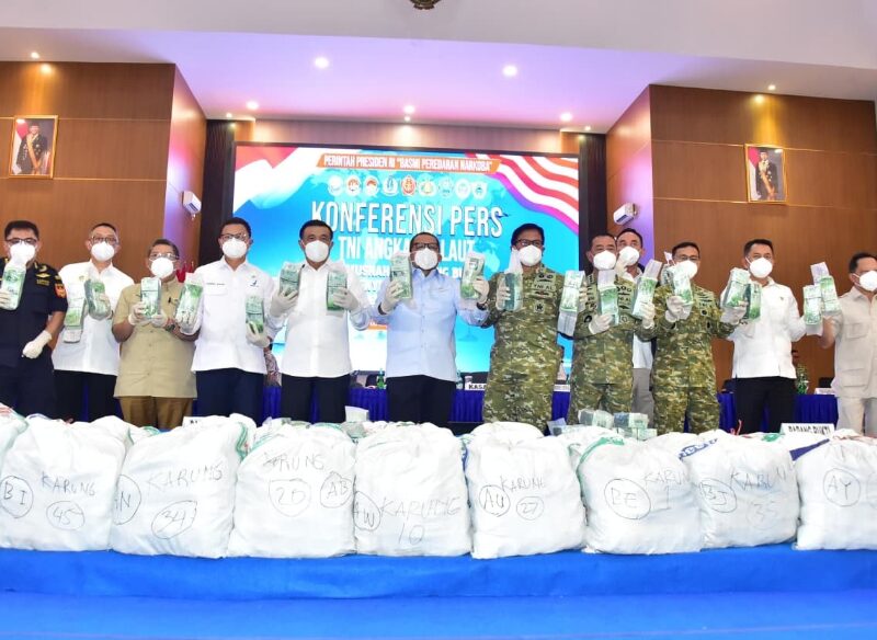 1,3 TON KETAMINE DIMUSNAHKAN DI BATAM, SEPANJANG 2025-2026 TNI AL GAGALKAN 5,3 TON NARKOBA DAN 849,74 TON ILLEGAL MINING