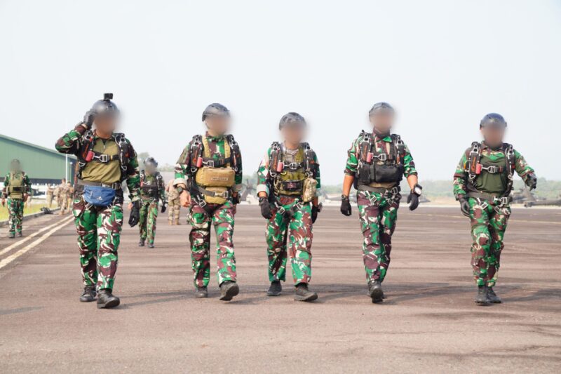 Prajurit SOF TNI dan US Army Sukses Laksanakan Infiltrasi Udara Dalam Latihan Super Garuda Shield 2026