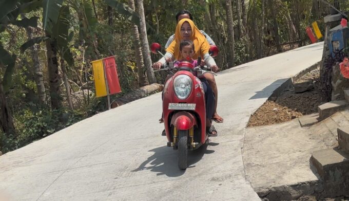 Karya Bhakti TNI Kodim Tulungagung Tuntas, Jalan Beton 2,2 Kilometer Hubungkan Wonorejo–Kedungcangkring