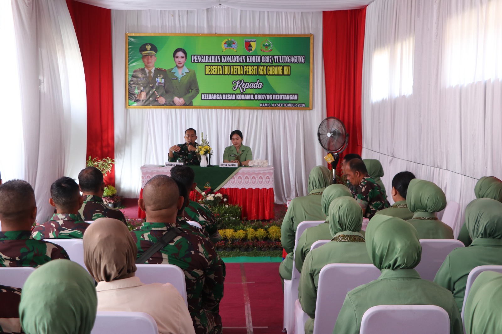 Dandim Tulungagung Tekankan Disiplin dan Profesionalisme Prajurit, Saat Kunjungi Koramil Rejotangan