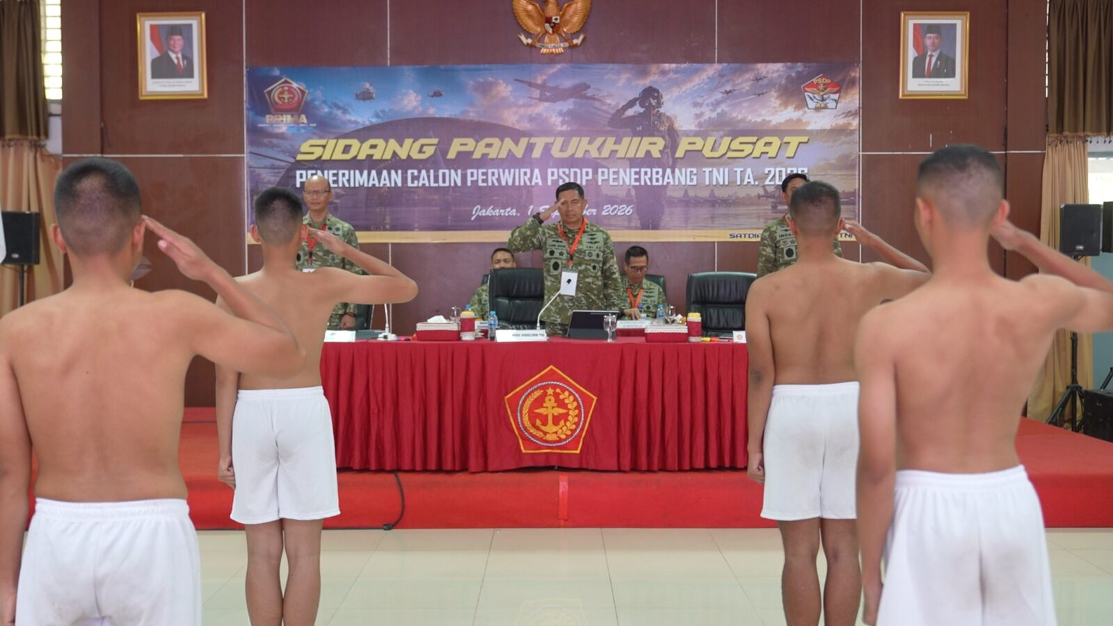 Aspers Panglima TNI Pimpin Sidang Pantukhir Tahap I Calon Perwira PSDP Penerbang TNI TA 2026