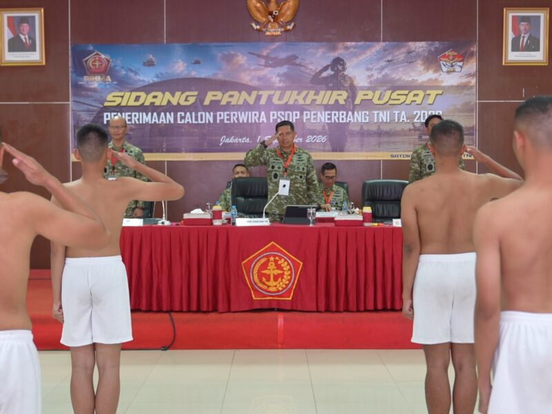 Aspers Panglima TNI Pimpin Sidang Pantukhir Tahap I Calon Perwira PSDP Penerbang TNI TA 2026
